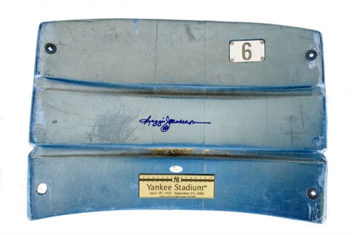 Reggie Jackson Autographed Yankee Stadium Seatback